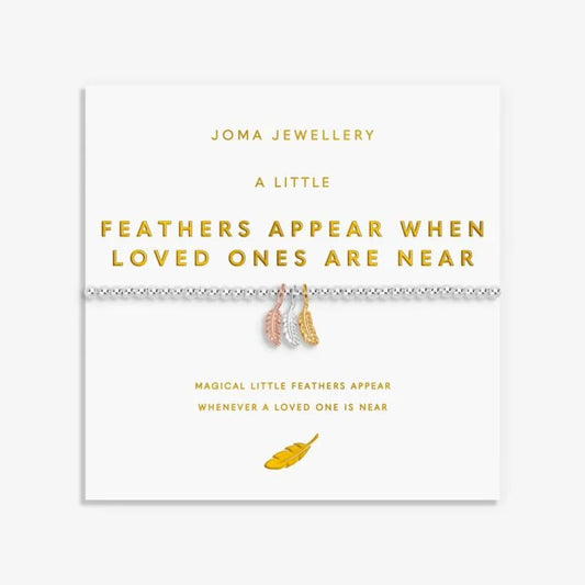 A Little 'Feathers Appear When Loved Ones Are Near' Bracelet