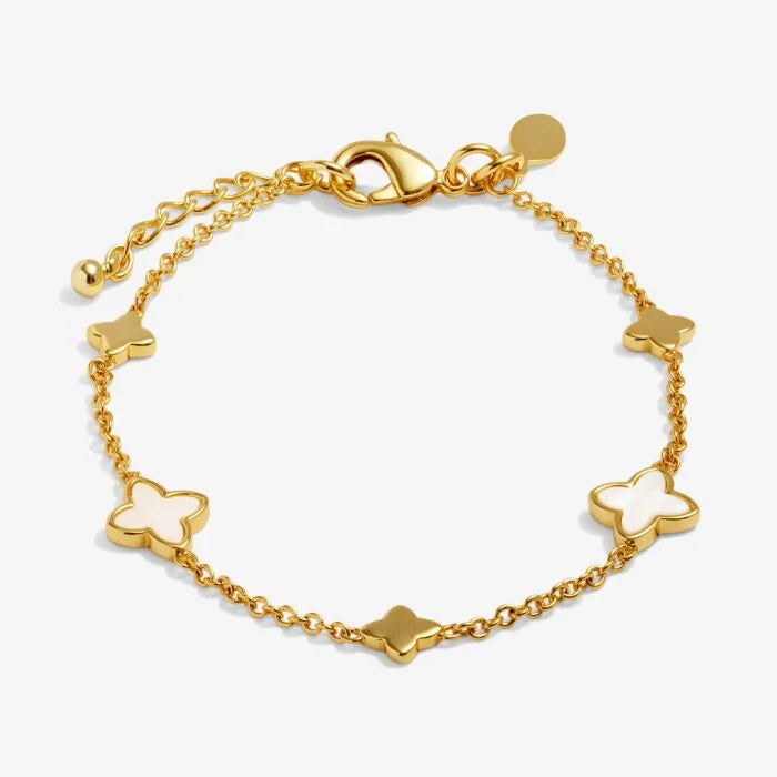 Loved By You Mother Of Pearl Clover Bracelet - 9903
