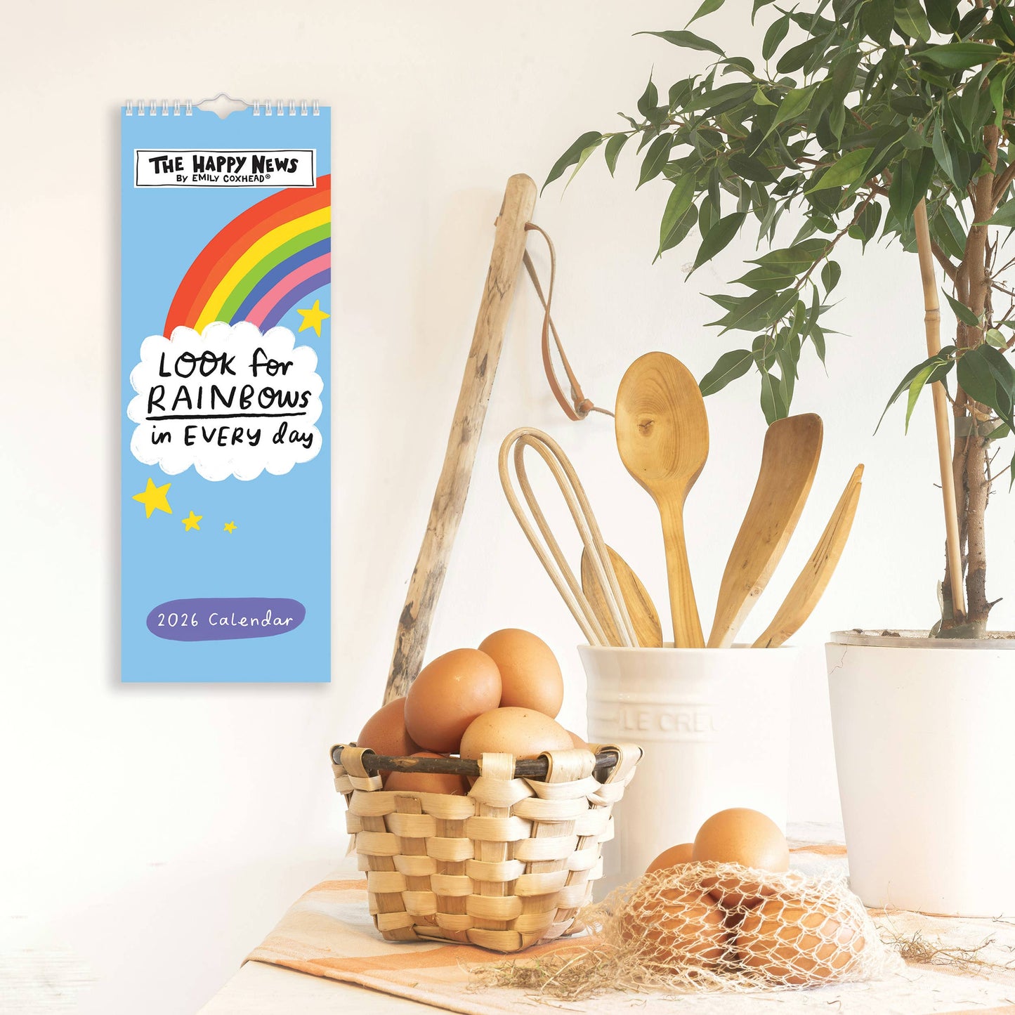 Happy News Slim 2026 Calendar