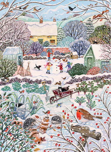 Winter Holidays 500 Piece Cobble Hill Puzzle + Poster