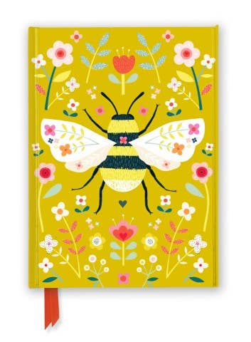 Bee Brown: Wildflower Bee (Foiled Journal): Flame Tree Notebooks