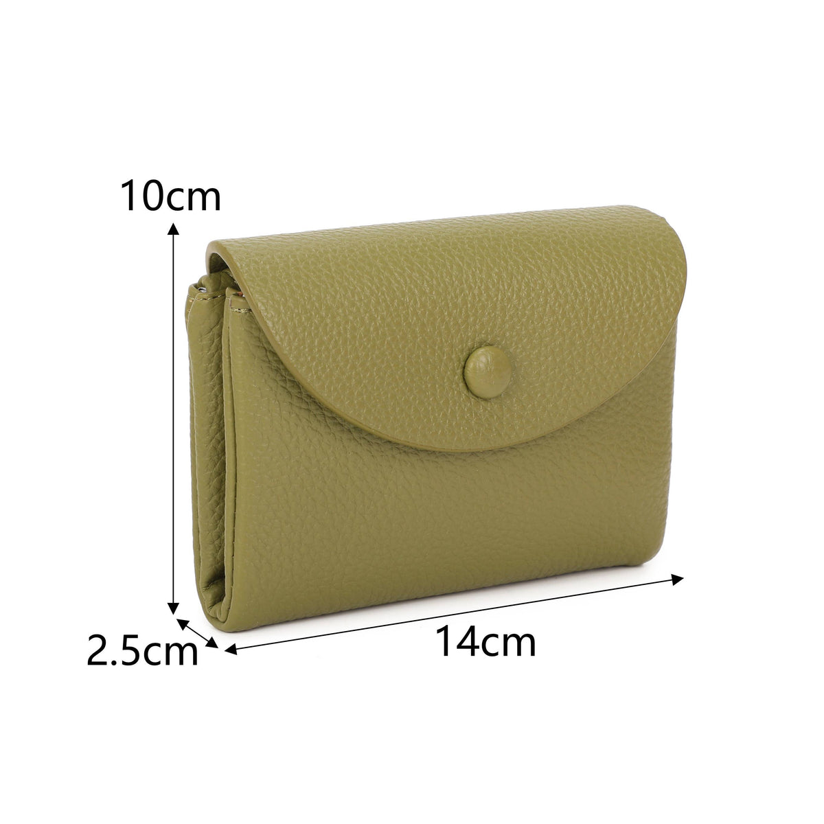 JM1761 RFID Soft Grain Compact Wallet: Coffee