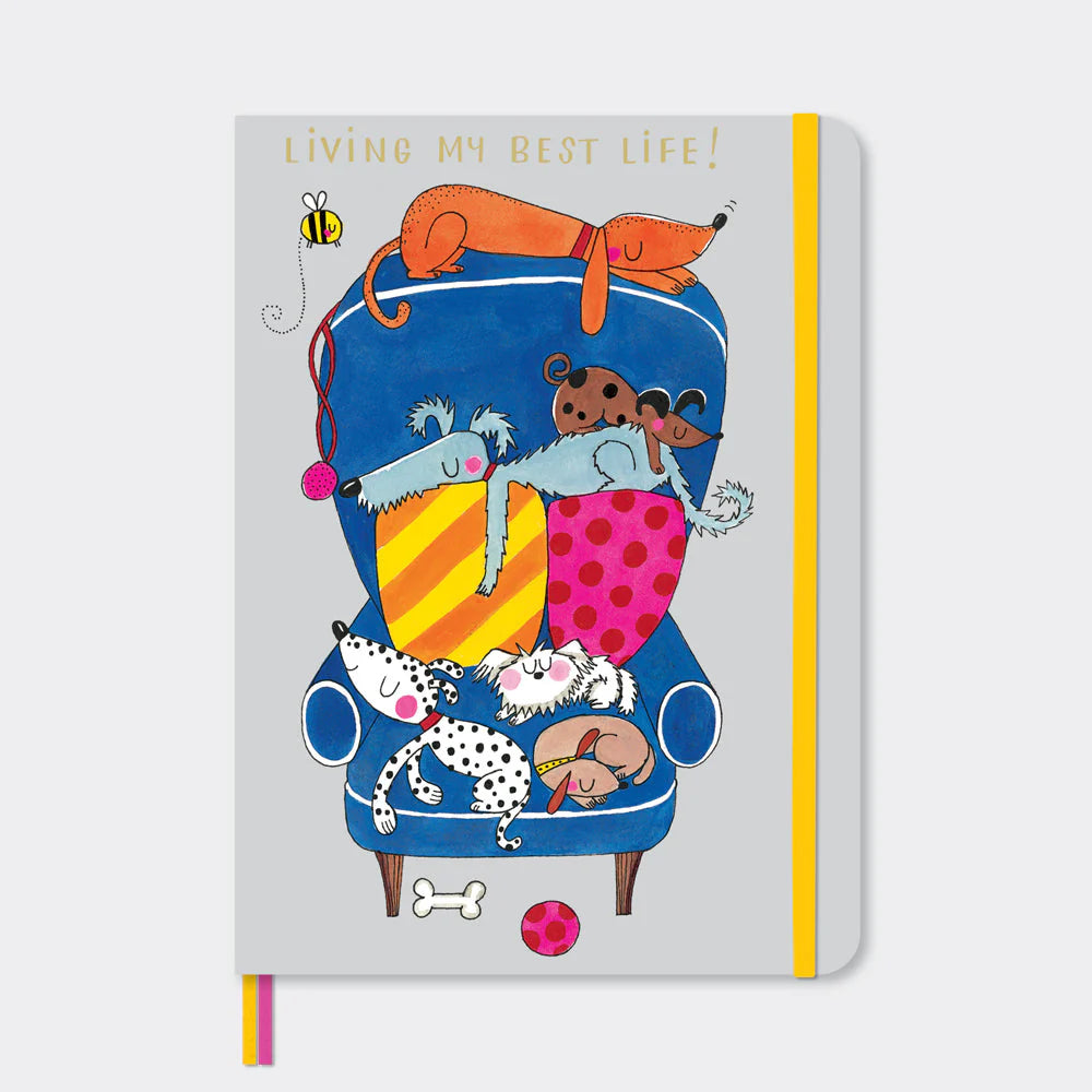 A5 Notebook - Living My Best Life! | Dogs Design