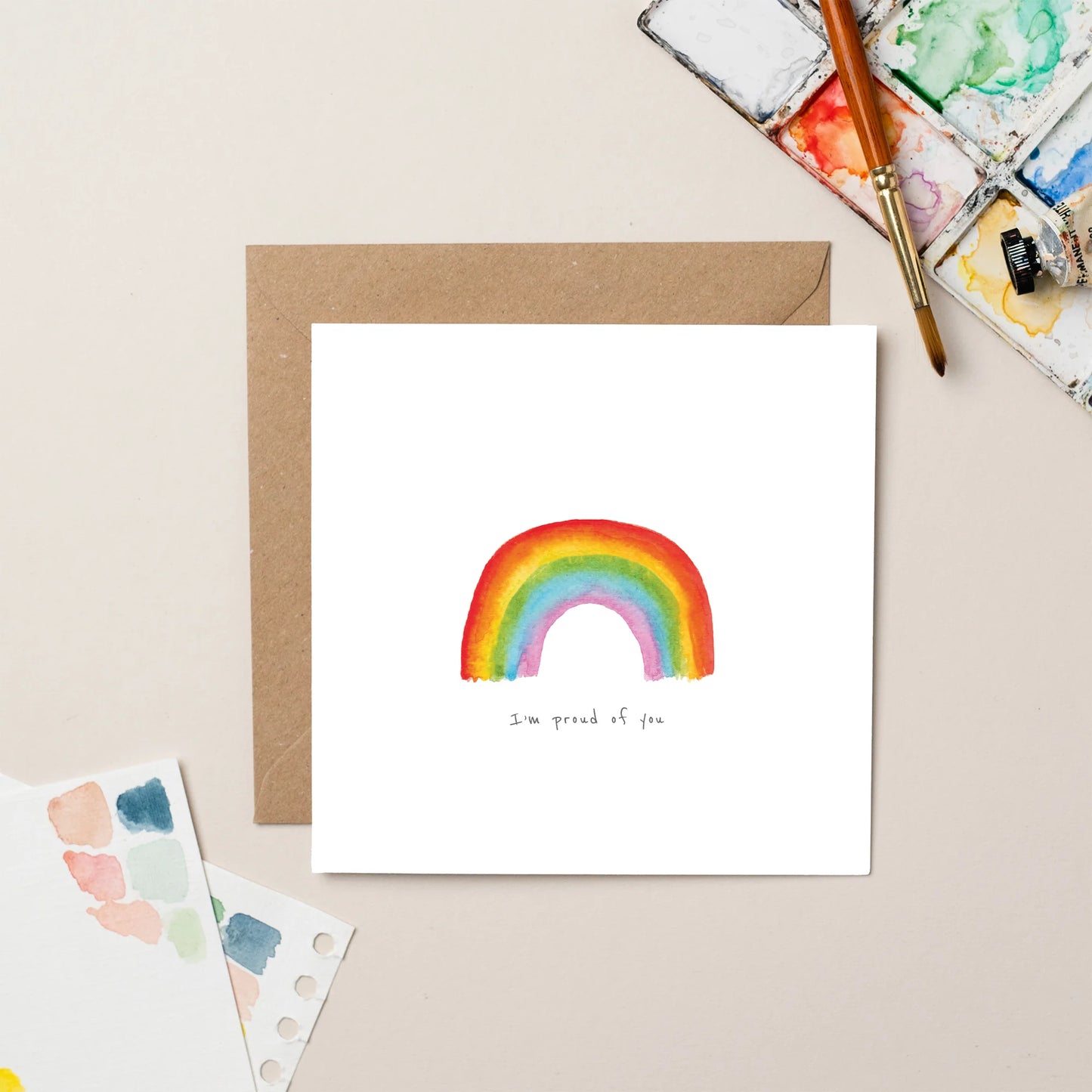 Rainbow "I'm Proud of You" Card