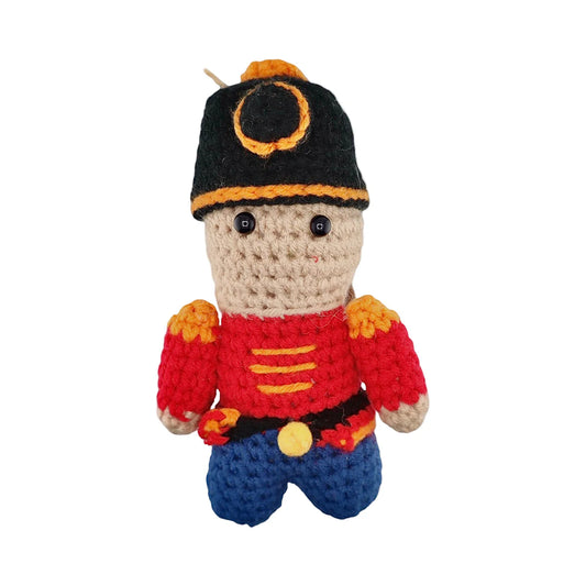 Xmas Soldier Hanging Crochet Decoration