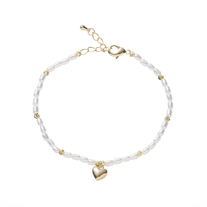 GOLD PLATED PEARL BRACELET