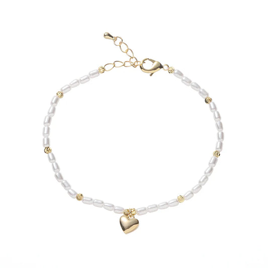 GOLD PLATED PEARL BRACELET