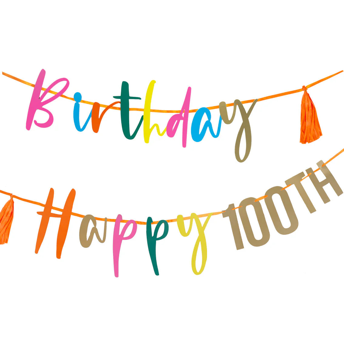 Customisable Numbers Happy Birthday Garland
