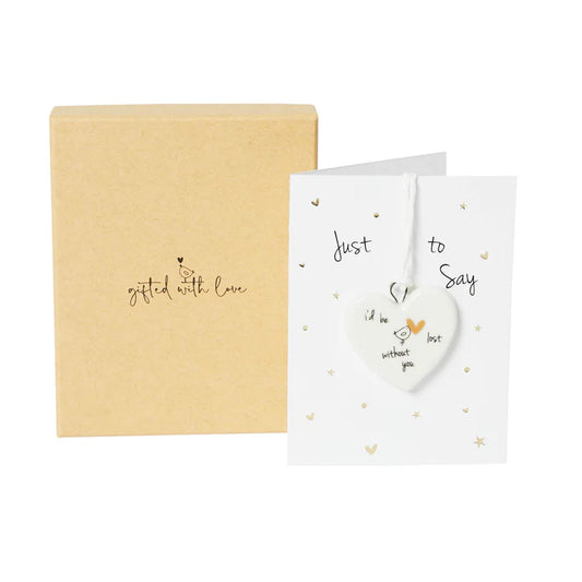 I'd be Lost Without You Boxed Hanging Decoration