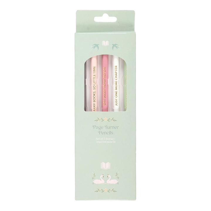 Pack of 5 Literature inspired pencils