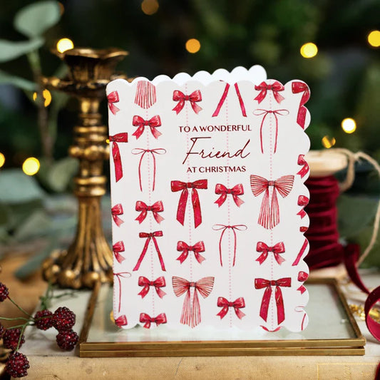 To a Wonderful Friend at Christmas Card