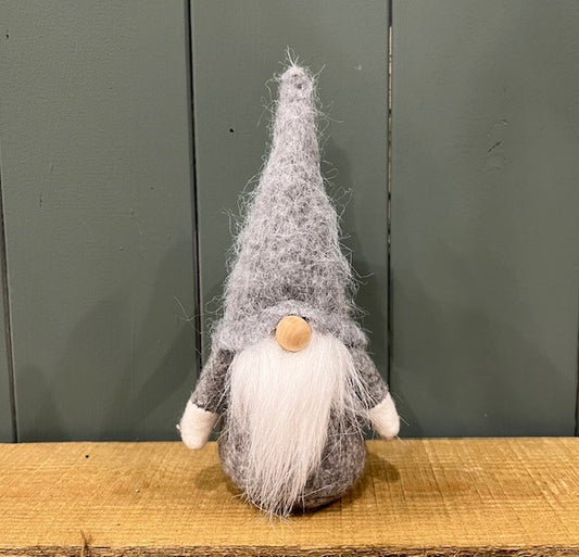 Grey Woolly Gonk with Beige Beard - Small