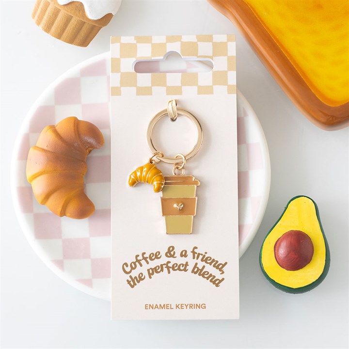 Coffee & A friend keyring