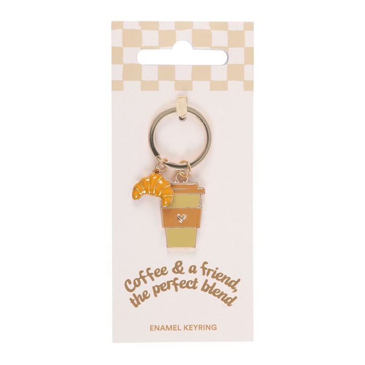 Coffee & A friend keyring