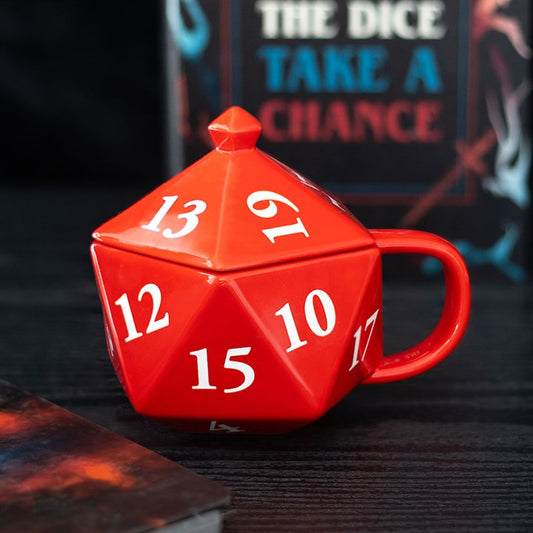 D20 gaming dice shaped Mug