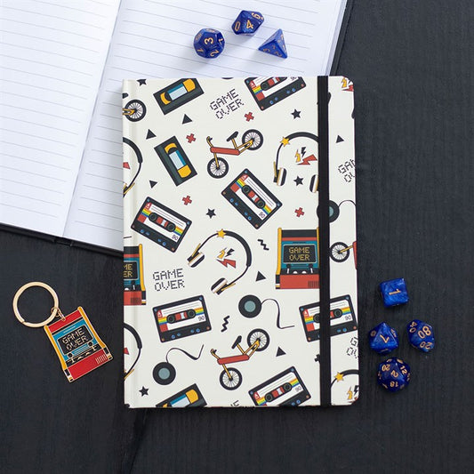 Retro 80's print A5 Notebook