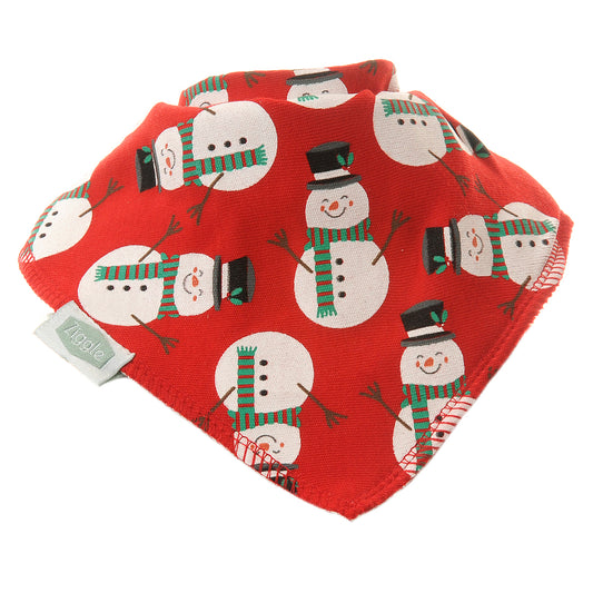 Ziggle Red Snowman Bib