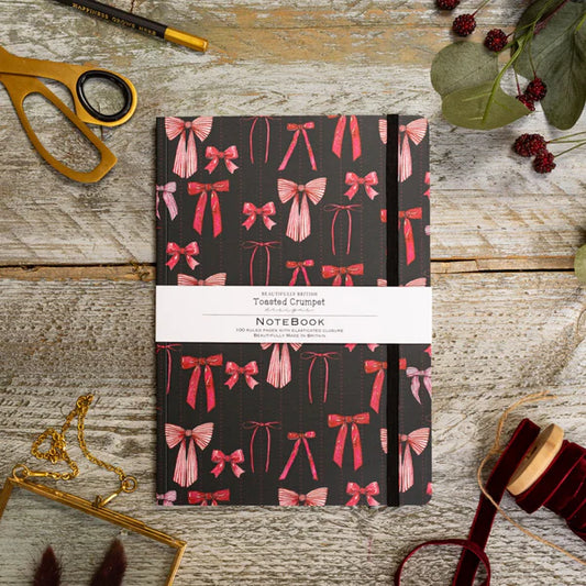 Bow (Noir) A5 Lined Notebook