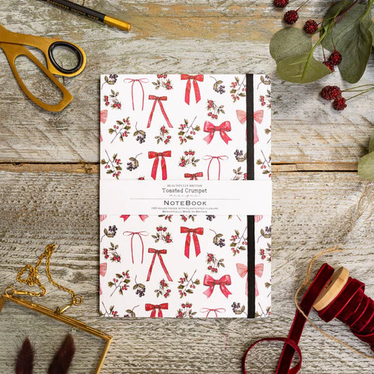 Bow & Berries (Pure) A5 Lined Notebook