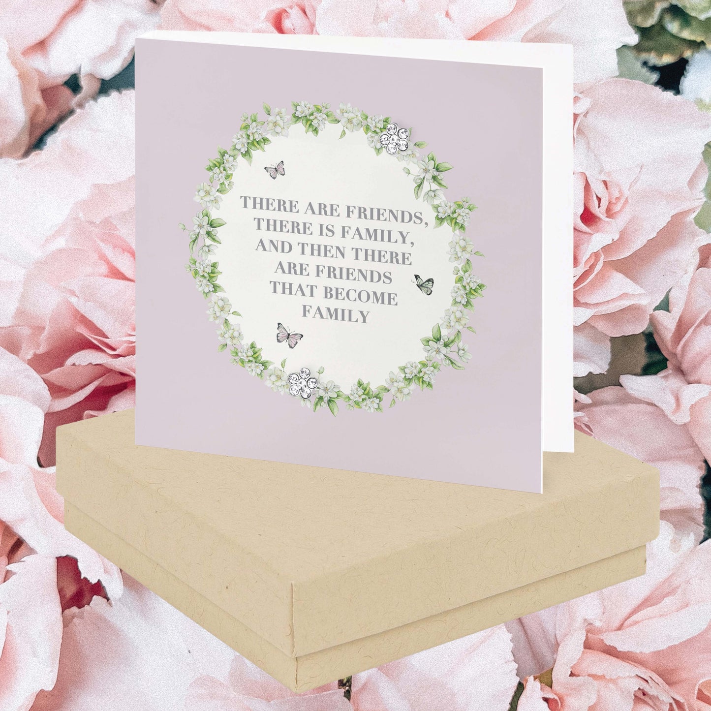 Boxed Sterling Silver Friends Earring
