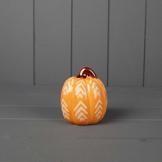 Orange Ceramic Pumpkin