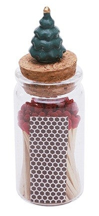 Christmas Tree Top Jar For Matches