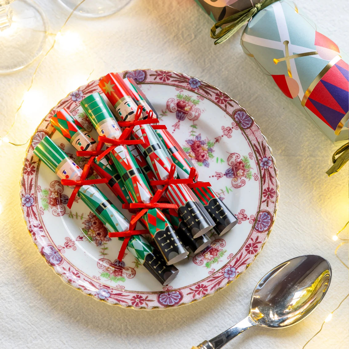 Nutcracker Christmas Saucer Crackers - 8 Pack