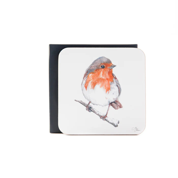 'The Hearth' Robin Design Coasters Set