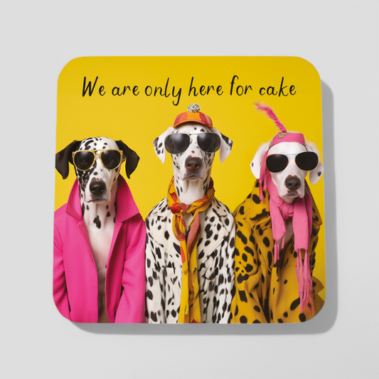 We are only here for a cake -  Coaster