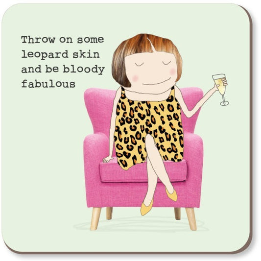Rosie Made a Thing - Leopard Skin Coaster