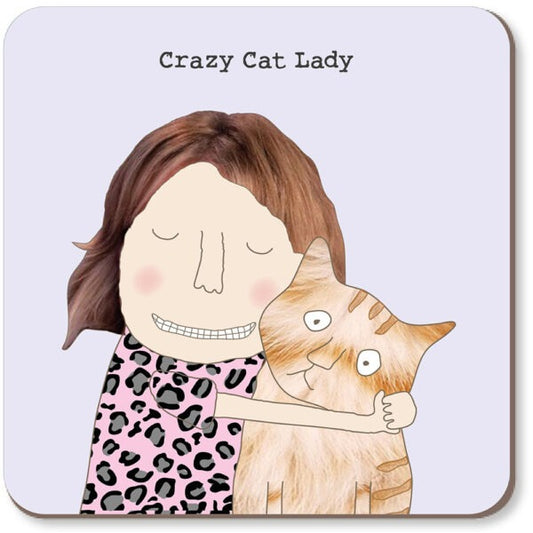 Rosie Made a Thing -  Crazy Cat Lady Coaster