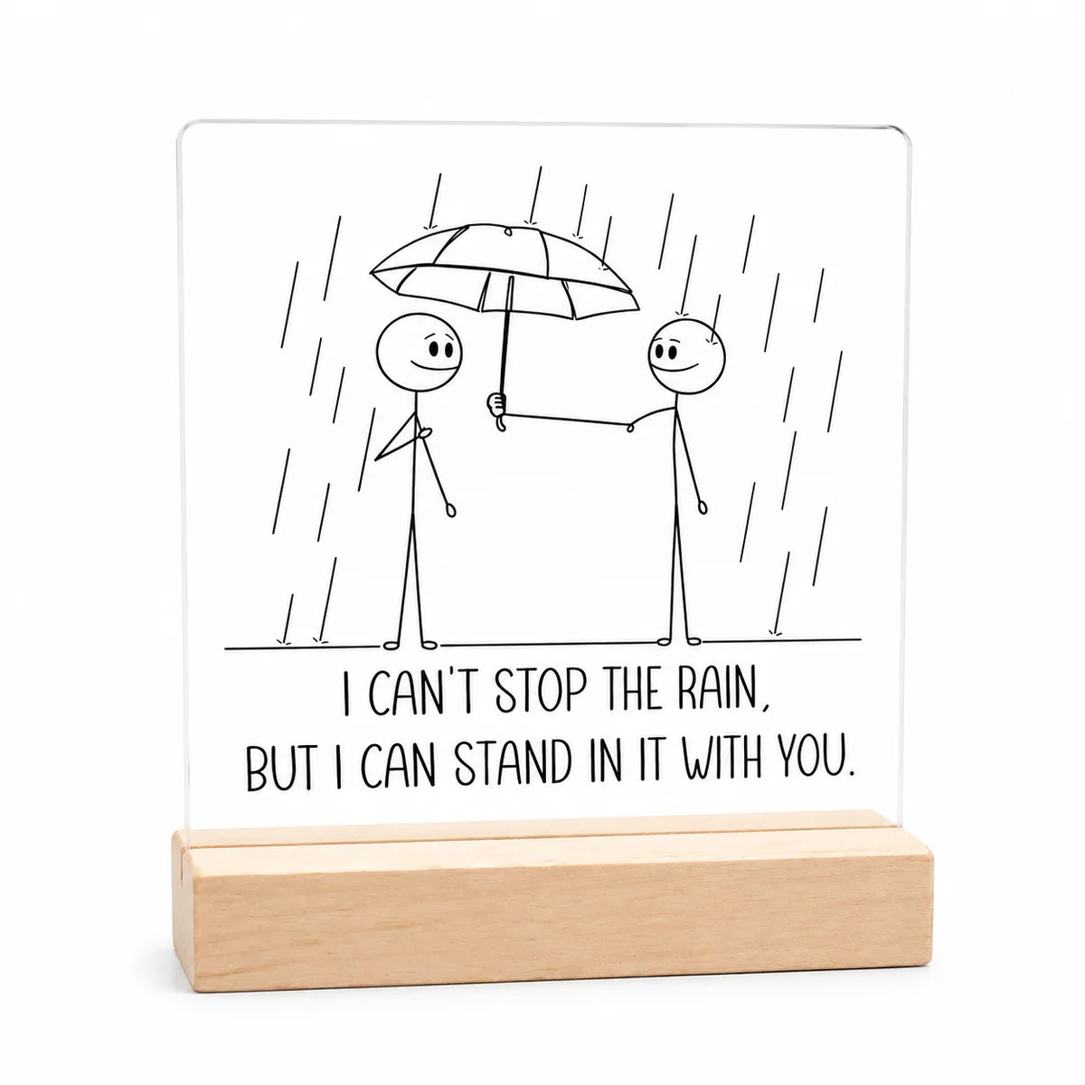 Gift Acrylic Plaque - Rain