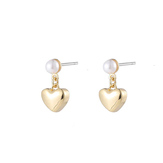 GOLD PLATED PEARL EARRINGS