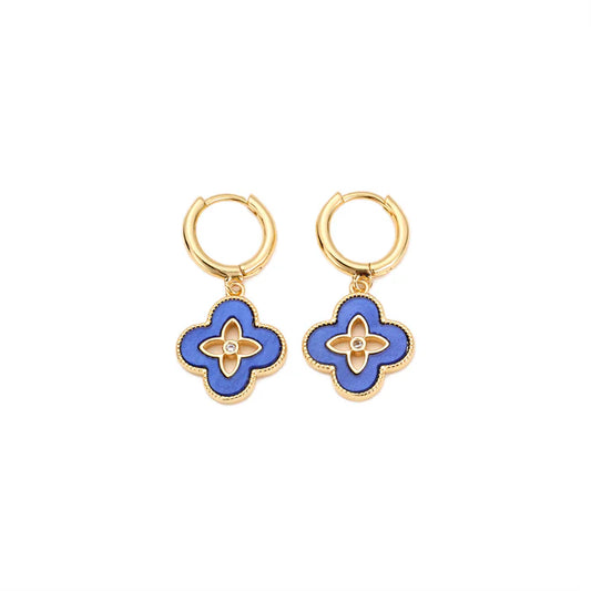 GOLD PLATED CUBIC ZIRCONIA EARRINGS