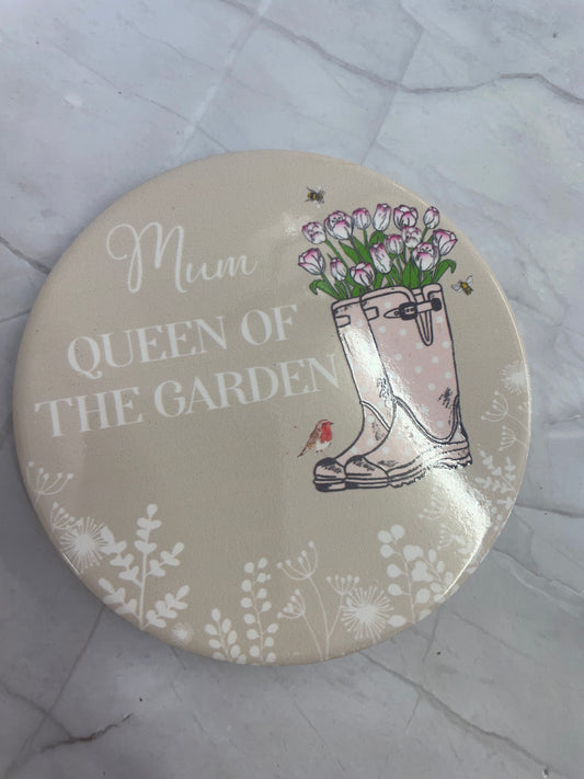 Sale - Langs  - Mum Queen of the garden Round Coaster