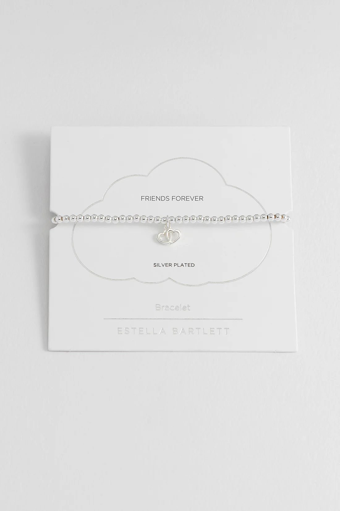 Estella Bartlett - Sienna Beaded Interlinked Heart Charm Bracelet