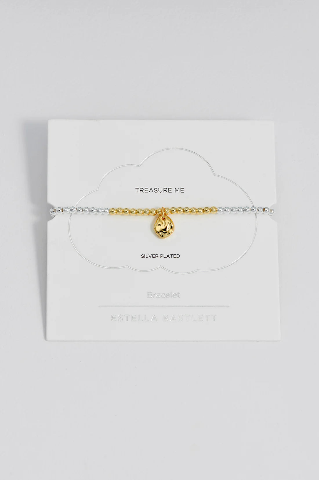 Estella Bartlett - Hammered Charm Beaded Bracelet