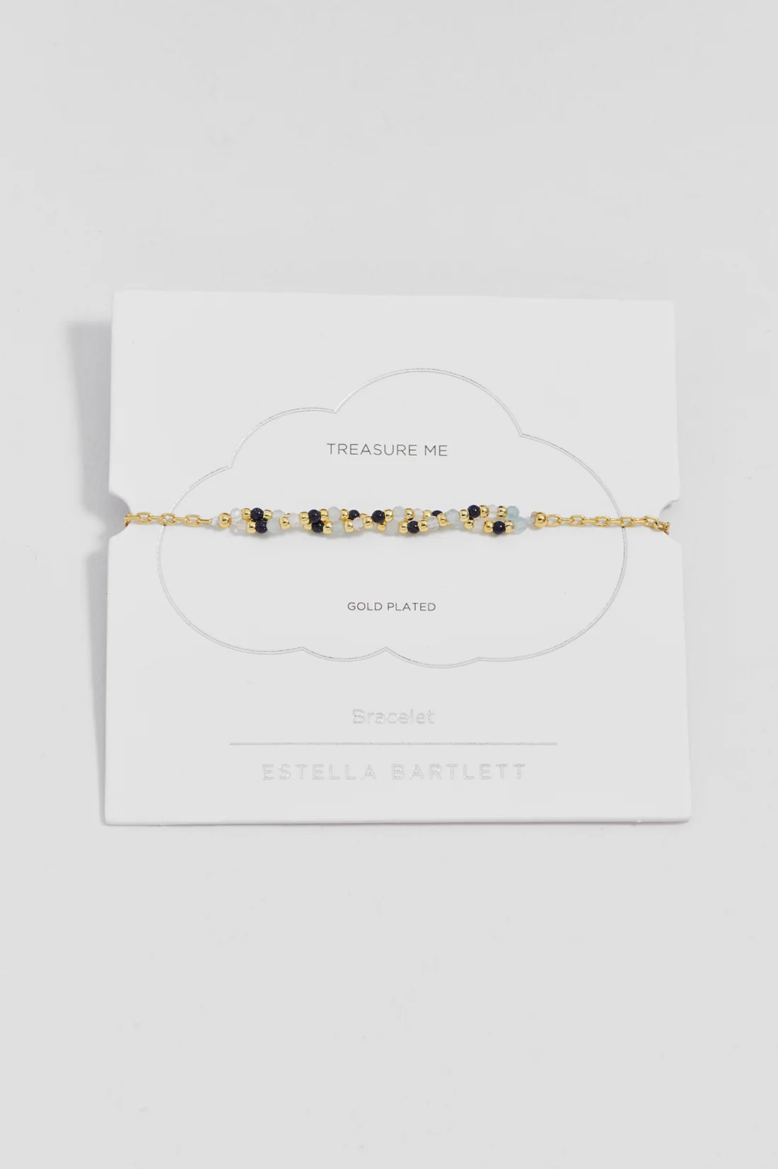 Estella Bartlett - Twisted Blue Gemstone Beaded Bracelet