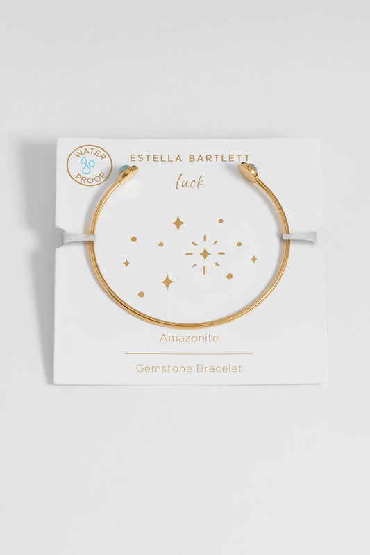 Estella Bartlett - Wellness Amazonite Open Bangle