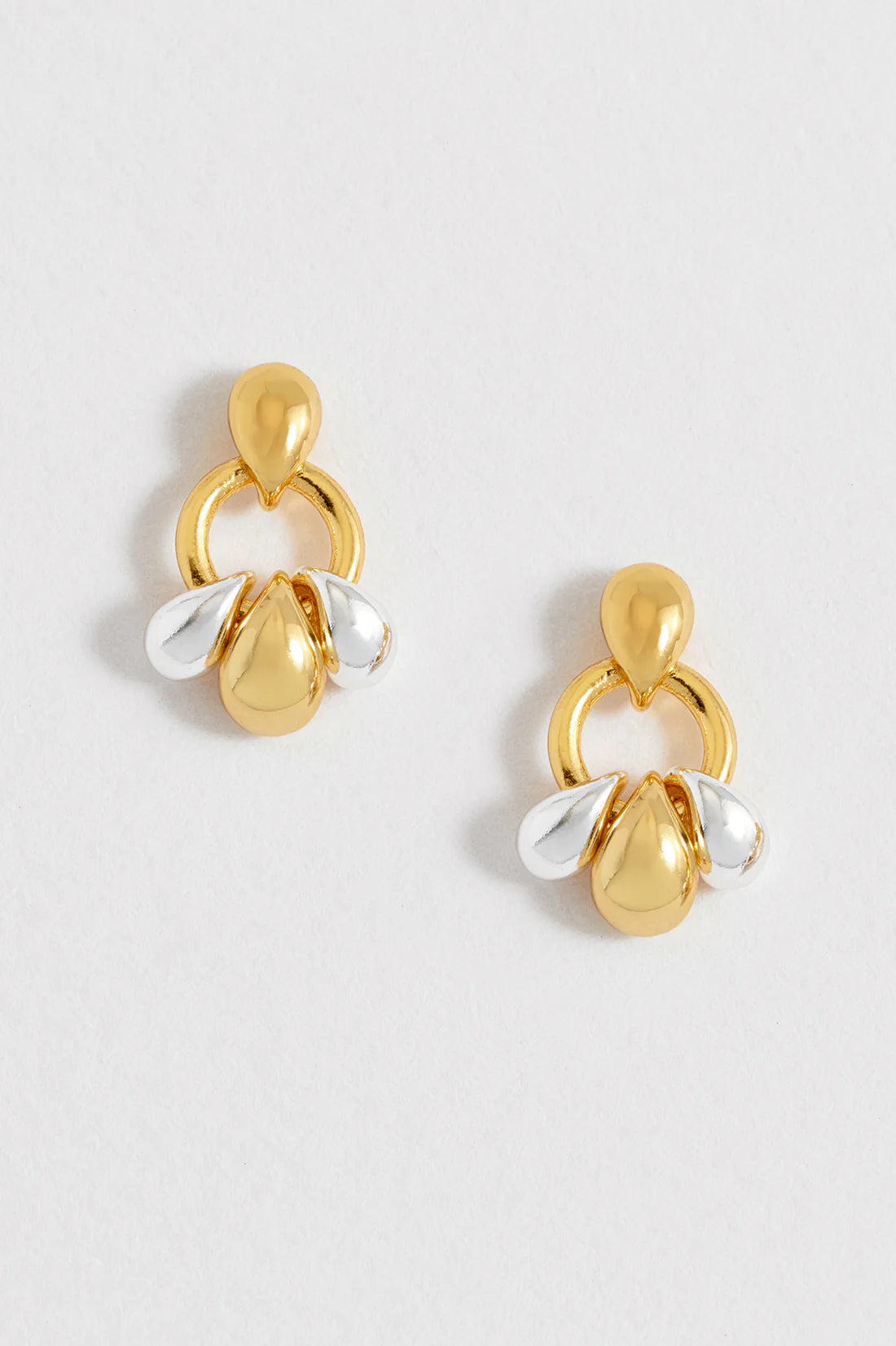 Estella Bartlett - Tiered Droplet Circle Earrings
