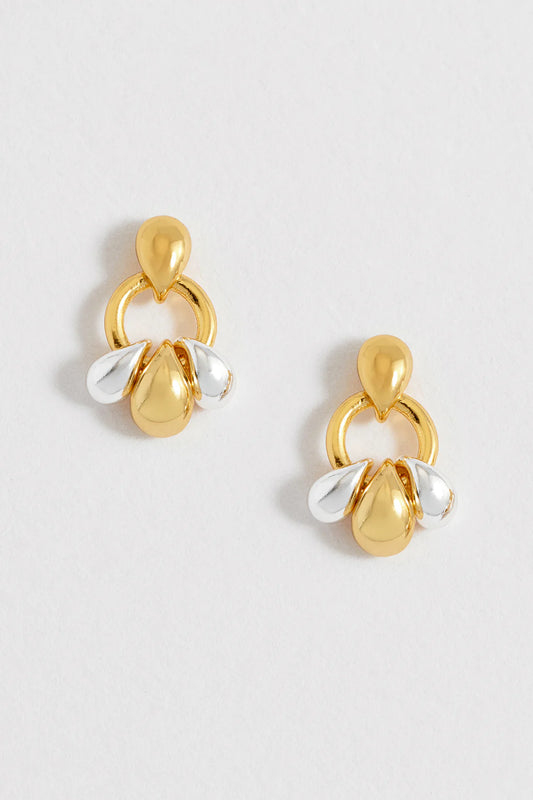 Estella Bartlett - Tiered Droplet Circle Earrings