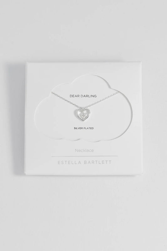 Estella Bartlett - Enveloped CZ Heart Necklace