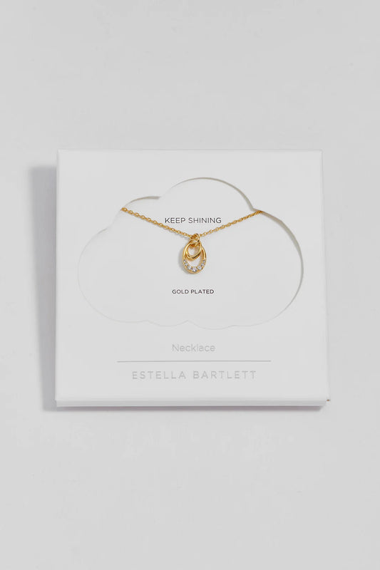 Estella Bartlett - Interlinked CZ Ovals Necklace