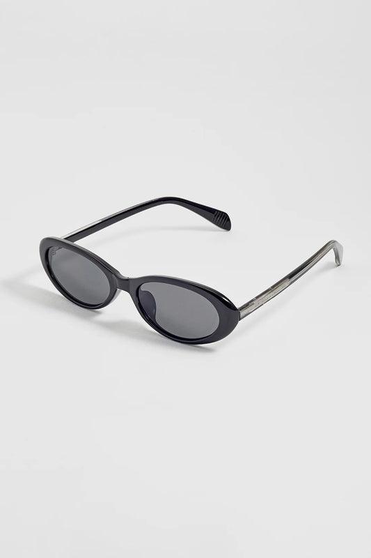 Estella Bartlett - Black Barcelona Oval Women’s Sunglasses