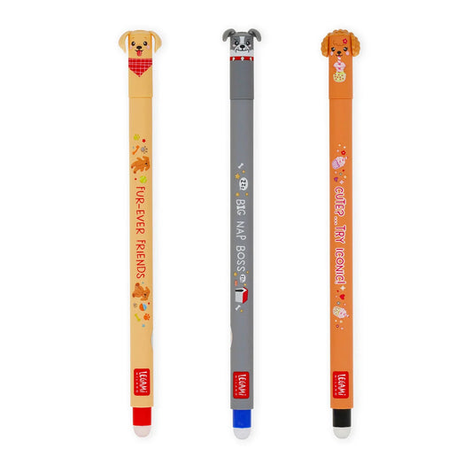 Set of three Erasable Pens - Fur-ever Friends
