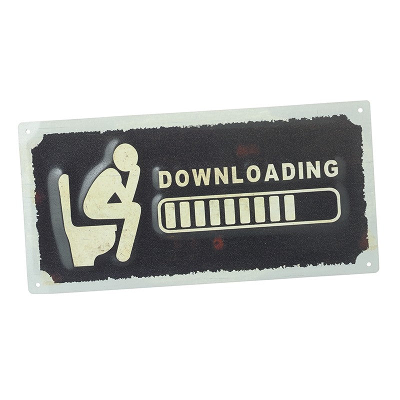 Downloading Wall Plaque