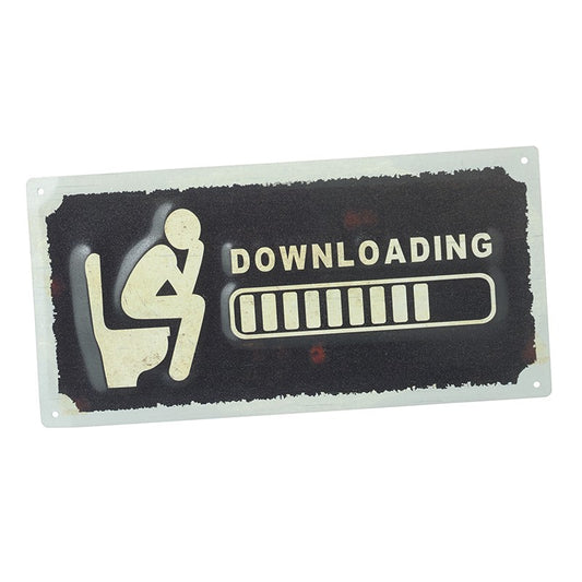 Downloading Wall Plaque