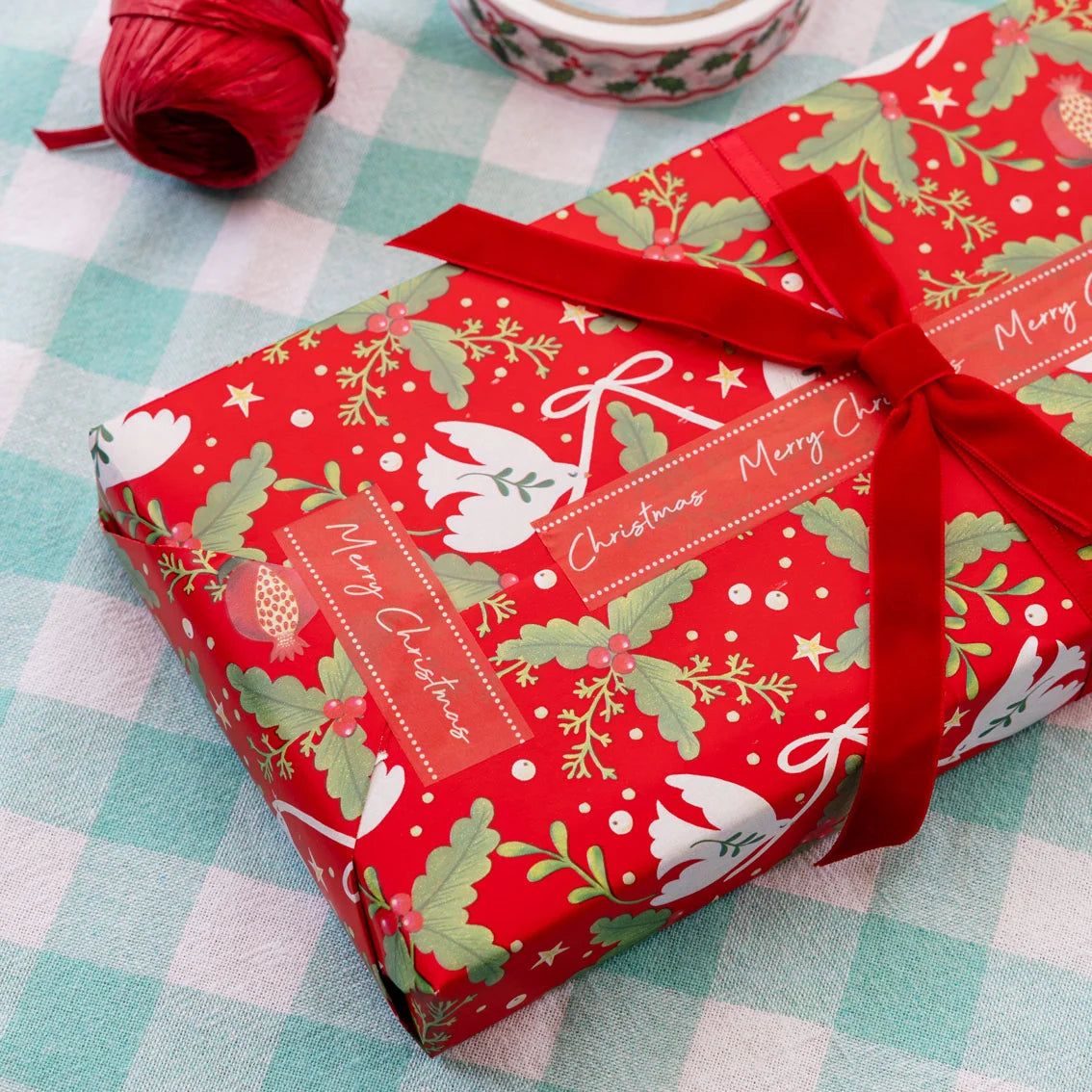 Red Velvet Decorative Bows - 8 Pack