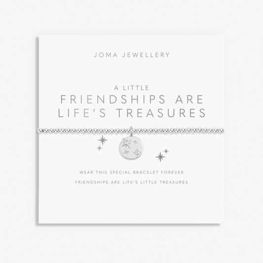A Little 'Friendships Are Life's Treasures' Bracelet In Silver Plating - 7416