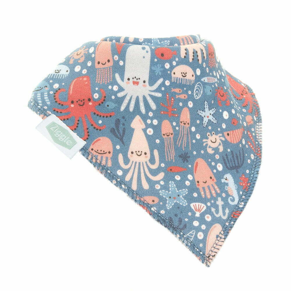Ziggle Dream Under the sea Print Bib